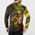 Vanuatu Christmas Button Sweatshirt Vanuatuan Pig Tusk - Meri Krismas!