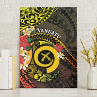 Vanuatu Christmas Canvas Wall Art Vanuatuan Pig Tusk - Meri Krismas! LT14 Without Frame Black - Polynesian Pride