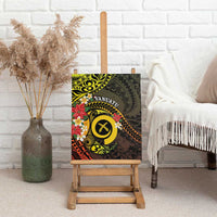 Vanuatu Christmas Canvas Wall Art Vanuatuan Pig Tusk - Meri Krismas! LT14 - Polynesian Pride