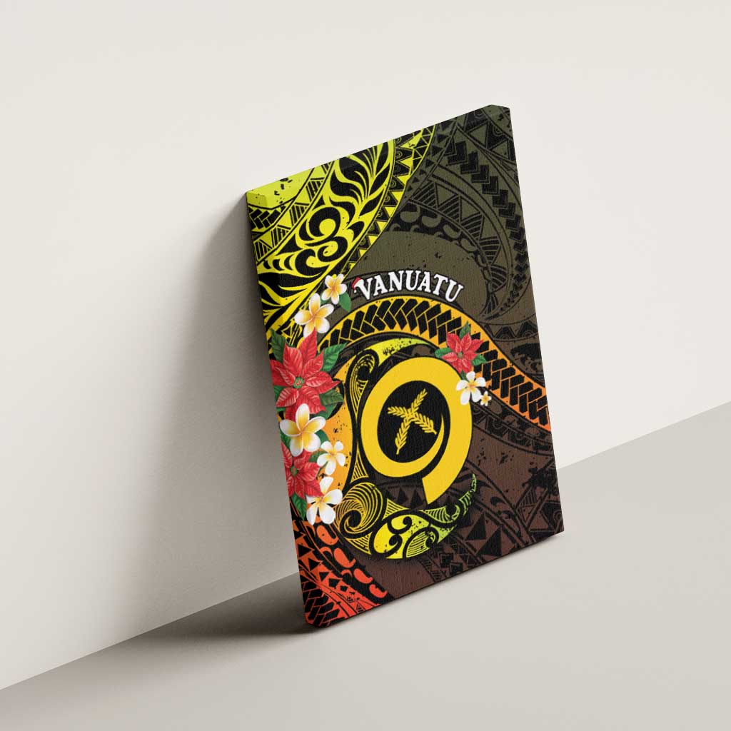 Vanuatu Christmas Canvas Wall Art Vanuatuan Pig Tusk - Meri Krismas! LT14 - Polynesian Pride