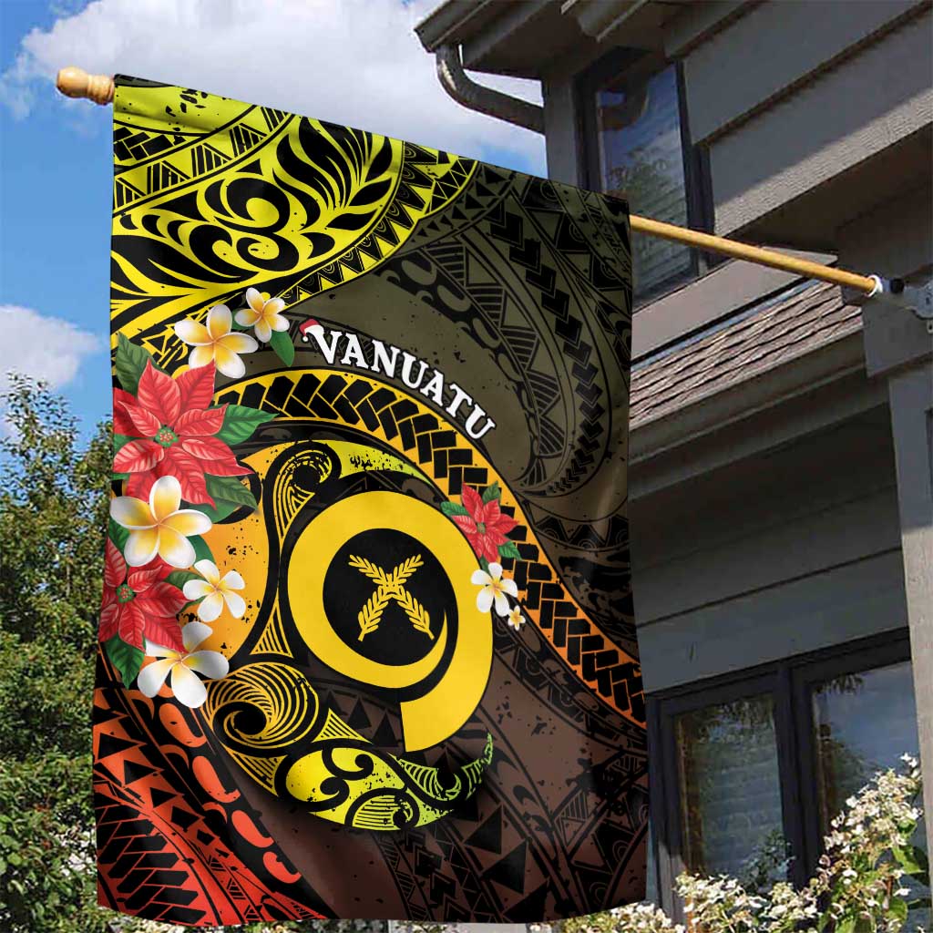 Vanuatu Christmas Garden Flag Vanuatuan Pig Tusk - Meri Krismas! LT14 - Polynesian Pride