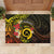 Vanuatu Christmas Rubber Doormat Vanuatuan Pig Tusk - Meri Krismas!