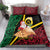 Vanuatu Christmas Bedding Set Vanuatuan Conch Shell - Meri Krismas!