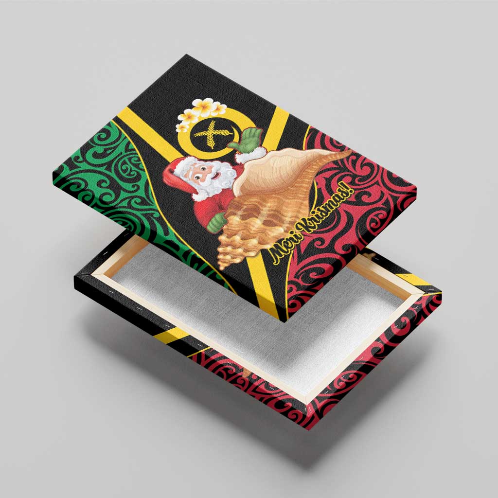 Vanuatu Christmas Canvas Wall Art Vanuatuan Conch Shell - Meri Krismas! LT14 - Polynesian Pride