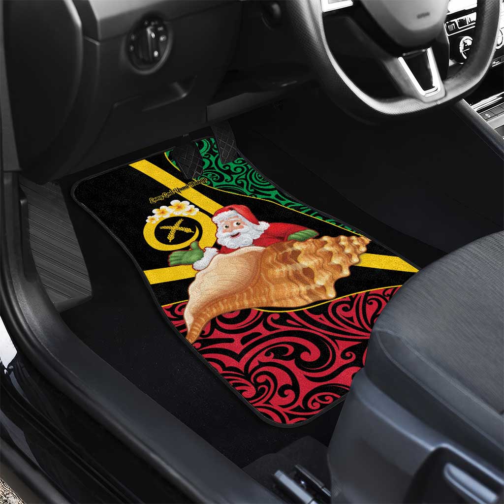 Vanuatu Christmas Car Mats Vanuatuan Conch Shell - Meri Krismas! LT14 - Polynesian Pride