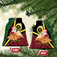 Vanuatu Christmas Ceramic Ornament Vanuatuan Conch Shell - Meri Krismas! LT14 Bell Flake Black - Polynesian Pride