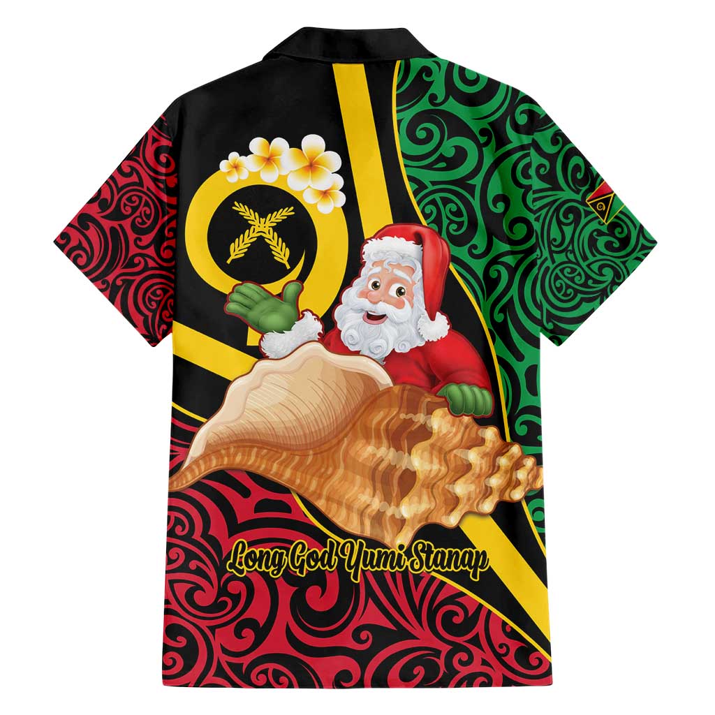 Vanuatu Christmas Hawaiian Shirt Vanuatuan Conch Shell - Meri Krismas! LT14 - Polynesian Pride