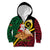 Vanuatu Christmas Kid Hoodie Vanuatuan Conch Shell - Meri Krismas!