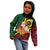 Vanuatu Christmas Kid Hoodie Vanuatuan Conch Shell - Meri Krismas!