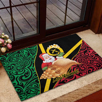 Vanuatu Christmas Rubber Doormat Vanuatuan Conch Shell - Meri Krismas! LT14 - Polynesian Pride