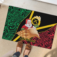 Vanuatu Christmas Rubber Doormat Vanuatuan Conch Shell - Meri Krismas! LT14 - Polynesian Pride