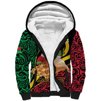Vanuatu Christmas Sherpa Hoodie Vanuatuan Conch Shell - Meri Krismas! LT14 Unisex Black - Polynesian Pride