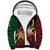 Vanuatu Christmas Sherpa Hoodie Vanuatuan Conch Shell - Meri Krismas!