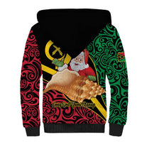 Vanuatu Christmas Sherpa Hoodie Vanuatuan Conch Shell - Meri Krismas! LT14 - Polynesian Pride