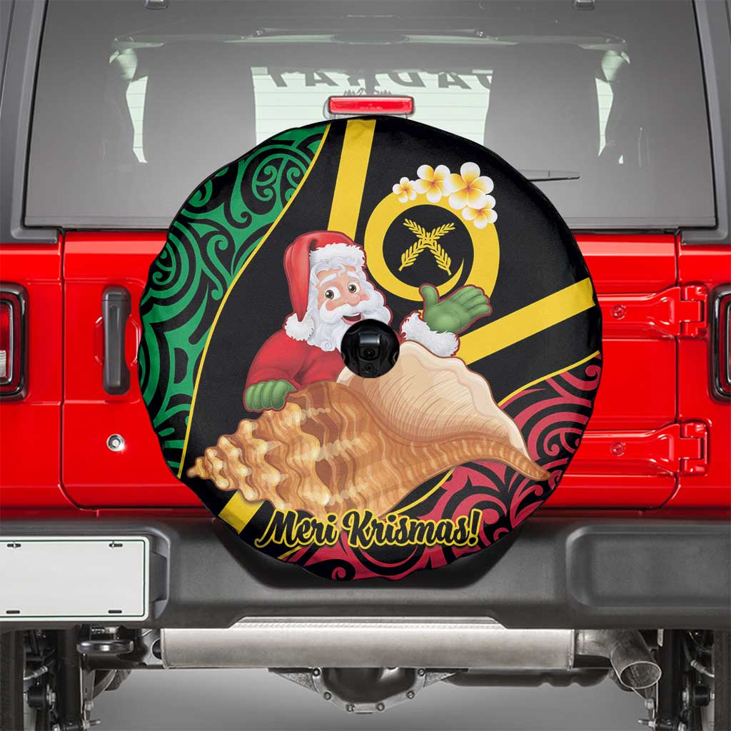 Vanuatu Christmas Spare Tire Cover Vanuatuan Conch Shell - Meri Krismas! LT14 - Polynesian Pride