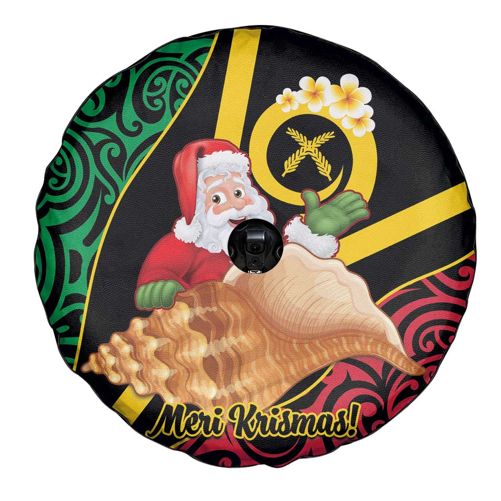 Vanuatu Christmas Spare Tire Cover Vanuatuan Conch Shell - Meri Krismas! LT14 - Polynesian Pride