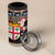 Fiji Christmas 4 in 1 Can Cooler Tumbler Fijian Masi Marau na Kerisimasi! - Brown