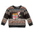 Fiji Christmas Kid Ugly Christmas Sweater Fijian Masi Marau na Kerisimasi! - Brown