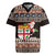 Fiji Christmas Rugby Jersey Fijian Masi Marau na Kerisimasi! - Brown