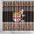 Fiji Christmas Shower Curtain Fijian Masi Marau na Kerisimasi! - Brown