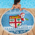 Fiji Christmas Beach Blanket Fijian Masi Marau na Kerisimasi! - Blue