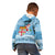 Fiji Christmas Kid Hoodie Fijian Masi Marau na Kerisimasi! - Blue