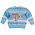 Fiji Christmas Kid Ugly Christmas Sweater Fijian Masi Marau na Kerisimasi! - Blue