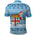 Fiji Christmas Polo Shirt Fijian Masi Marau na Kerisimasi! - Blue