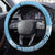 Fiji Christmas Steering Wheel Cover Fijian Masi Marau na Kerisimasi! - Blue