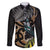 Aotearoa Kowhai Tui Bird Family Matching Off Shoulder Maxi Dress and Hawaiian Shirt Maori Ngaru With Silver Fern