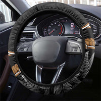 Aotearoa Kowhai Tui Bird Steering Wheel Cover Maori Ngaru With Silver Fern LT14 - Polynesian Pride