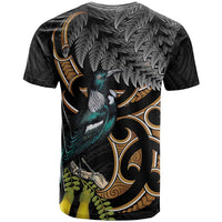 Aotearoa Kowhai Tui Bird T Shirt Maori Ngaru With Silver Fern