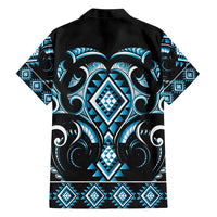 Blue Ngaru Taniko With Aotearoa Maori Tattoo Hawaiian Shirt LT14 - Polynesian Pride