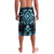 Blue Ngaru Taniko With Aotearoa Maori Tattoo Lavalava