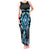 Blue Ngaru Taniko With Aotearoa Maori Tattoo Tank Maxi Dress