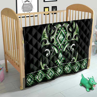 Green Ngaru Taniko With Aotearoa Maori Tattoo Quilt