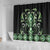 Green Ngaru Taniko With Aotearoa Maori Tattoo Shower Curtain