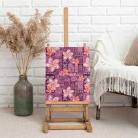 Pink Hawaii Plumeria With Tropical Flowers Motifs Canvas Wall Art LT14 - Polynesian Pride