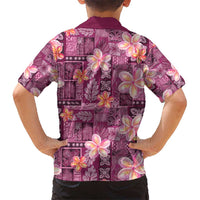 Pink Hawaii Plumeria With Tropical Flowers Motifs Hawaiian Shirt LT14 - Polynesian Pride