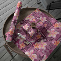 Pink Hawaii Plumeria With Tropical Flowers Motifs Wrapping Paper LT14 - Polynesian Pride