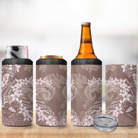 Polynesia Hammerhead Shark Tattoo With Plumeria Lei 4 in 1 Can Cooler Tumbler LT14 - Polynesian Pride