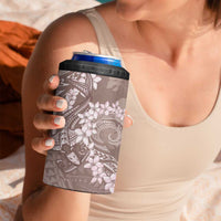 Polynesia Hammerhead Shark Tattoo With Plumeria Lei 4 in 1 Can Cooler Tumbler LT14 - Polynesian Pride