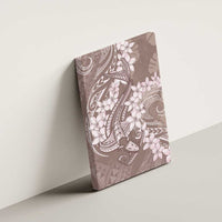 Polynesia Hammerhead Shark Tattoo With Plumeria Lei Canvas Wall Art LT14 - Polynesian Pride
