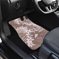Polynesia Hammerhead Shark Tattoo With Plumeria Lei Car Mats LT14 - Polynesian Pride