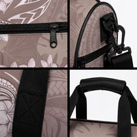 Polynesia Hammerhead Shark Tattoo With Plumeria Lei Duffle Bag LT14 - Polynesian Pride