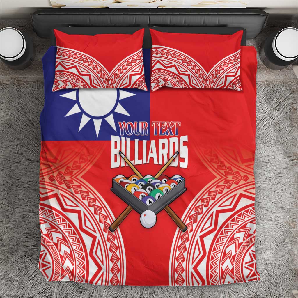 Personalised Taiwan Billiards Bedding Set Eight-ball Pool Polynesia Tattoo - Polynesian Pride