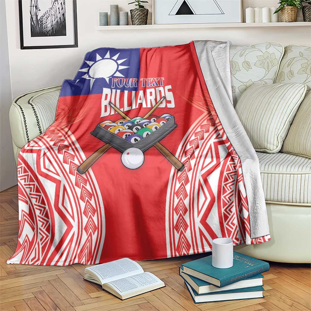 Personalised Taiwan Billiards Blanket Eight-ball Pool Polynesia Tattoo - Polynesian Pride