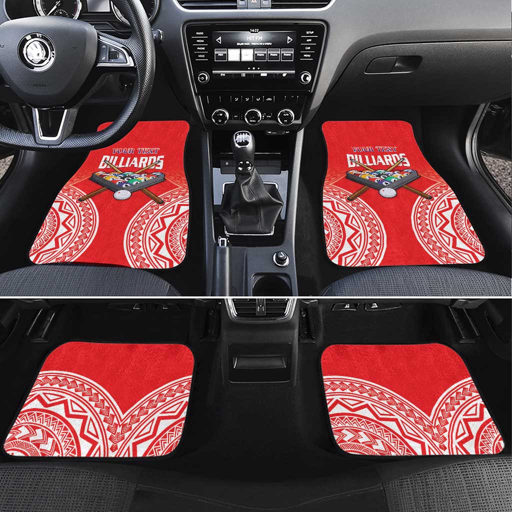 Personalised Taiwan Billiards Car Mats Eight-ball Pool Polynesia Tattoo - Polynesian Pride
