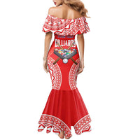 Personalised Taiwan Billiards Family Matching Mermaid Dress and Hawaiian Shirt Eight-ball Pool Polynesia Tattoo - Polynesian Pride