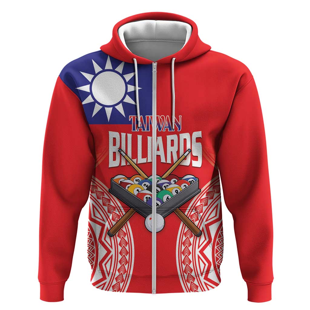 Personalised Taiwan Billiards Hoodie Eight-ball Pool Polynesia Tattoo - Polynesian Pride